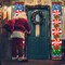Christmas Door Banner Christmas Candy Decorations Peppermint Porch Sign Banner(red and white)70.8"L x 11.81"W
